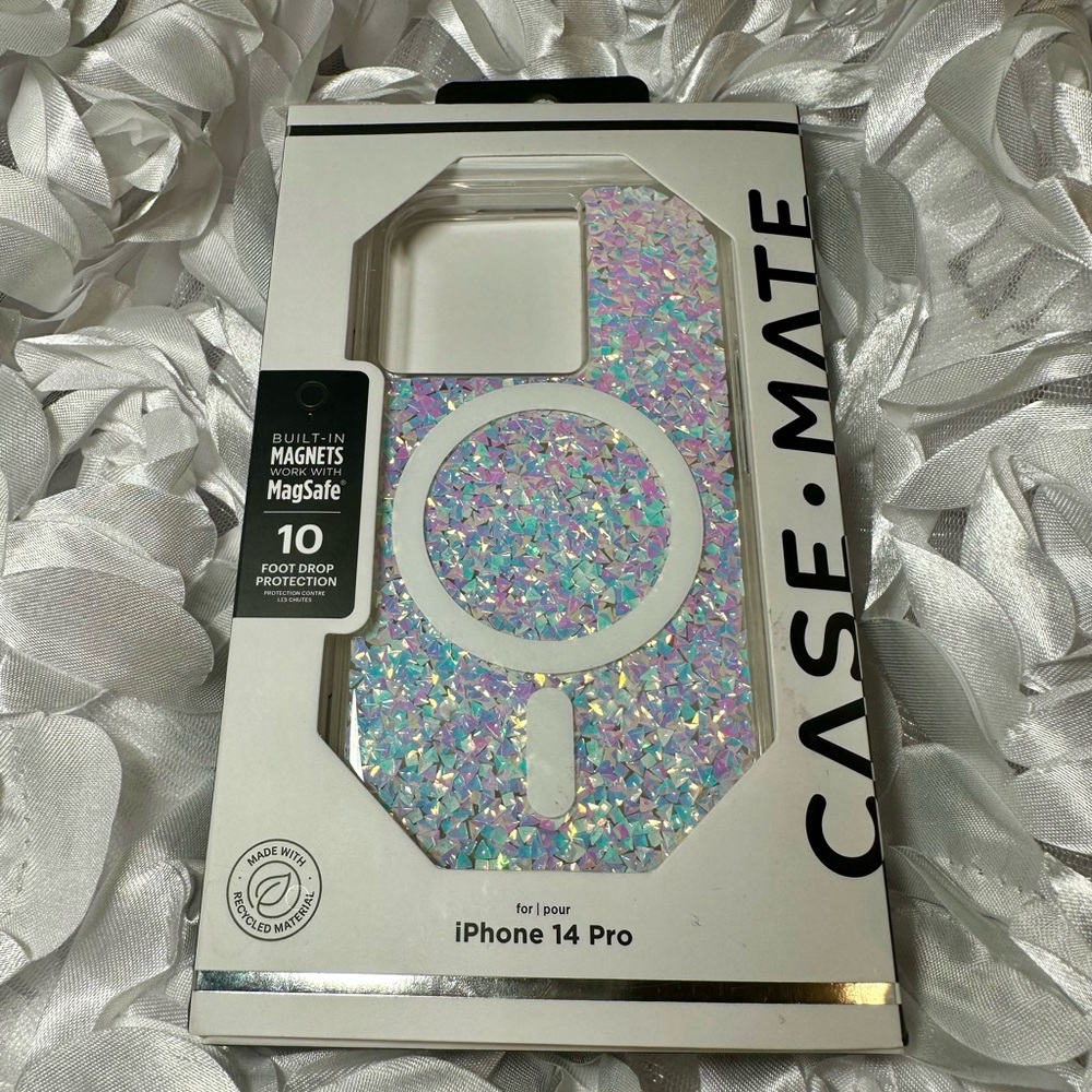 Case mate Iphone 14 pro twinkle case, mag safe
